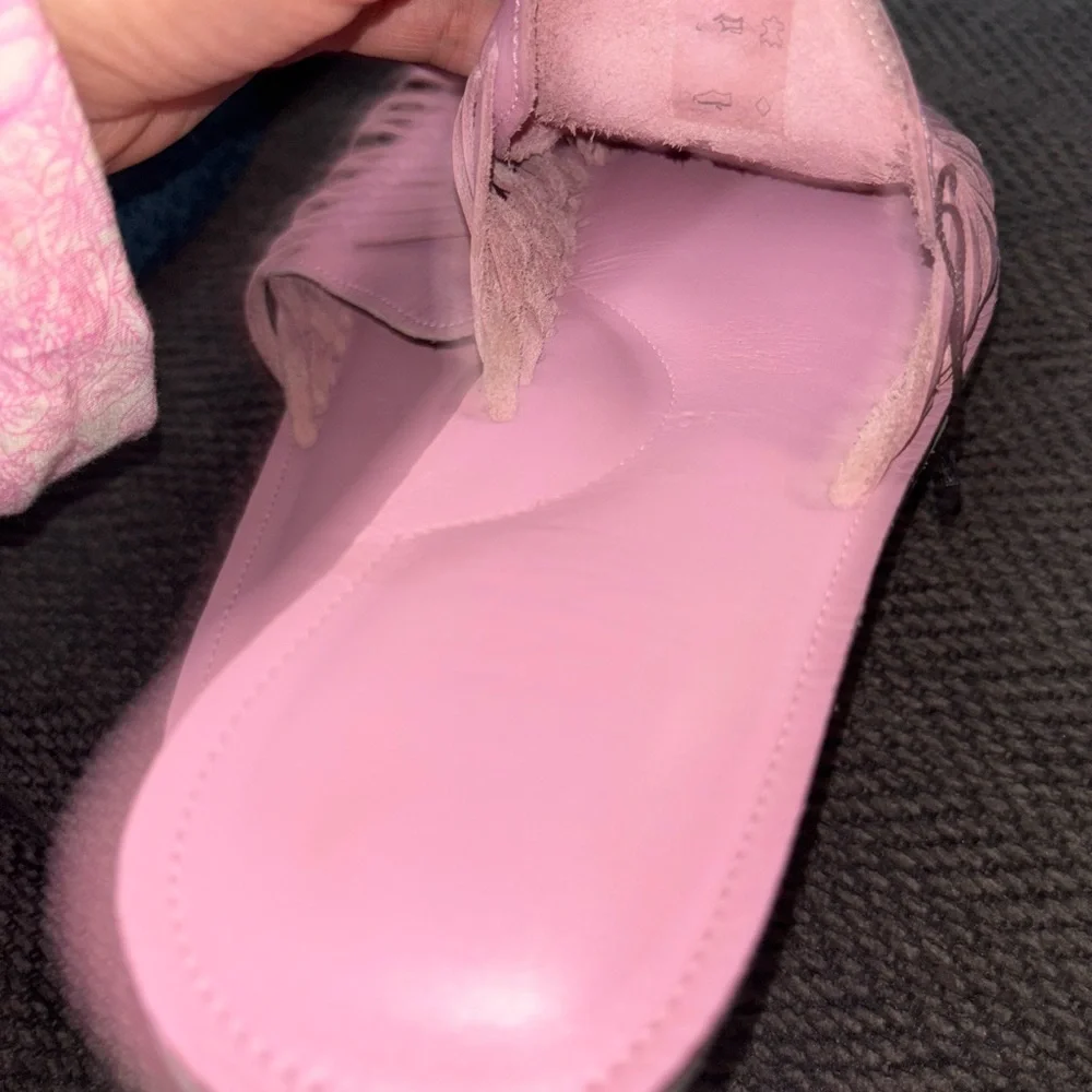 ESPIRITU SIZE 10 Leather Slip-On Sandals - Picture 4 of 4